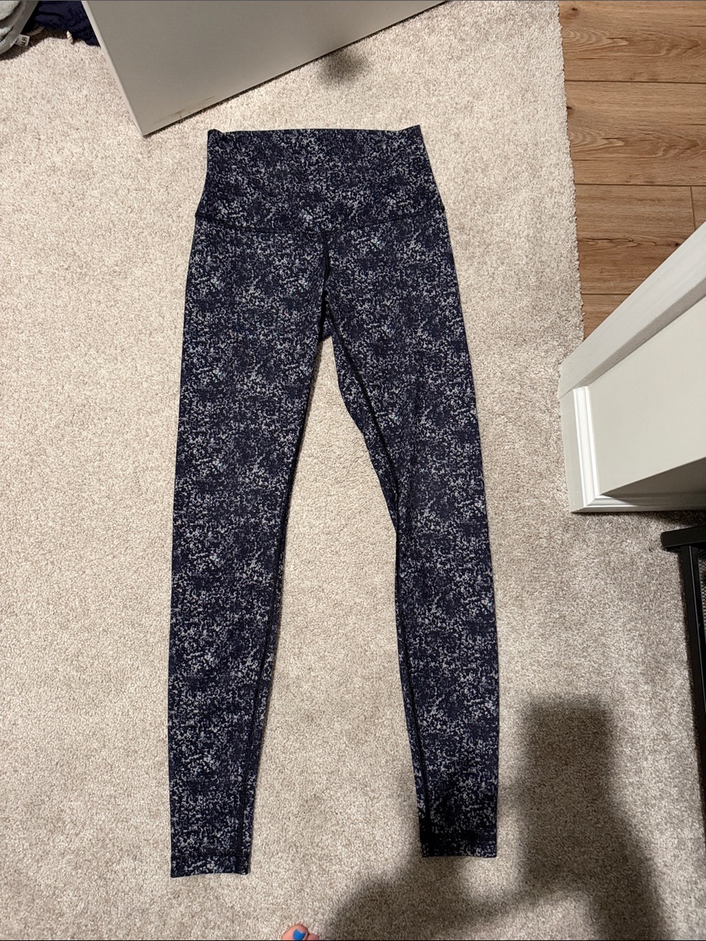 lululemon athletica Navy Space-Dye High-Rise Leggings
